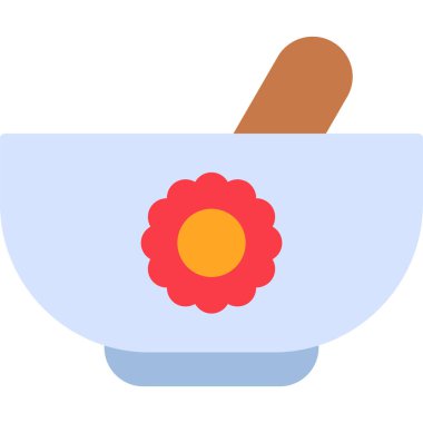 Çiçek. Web simgesi basit illüstrasyon