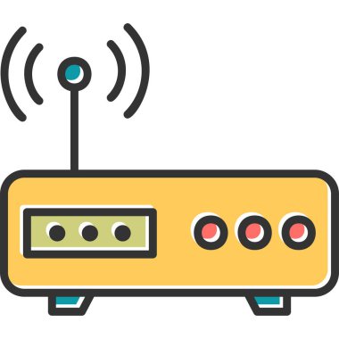 Modem. Web simgesi basit tasarım