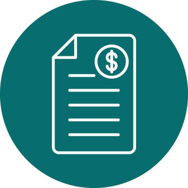 Alışveriş Faturası Vektör belgesi simgesi