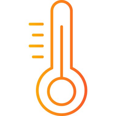 termometre simgesi vektör illüstrasyonu 