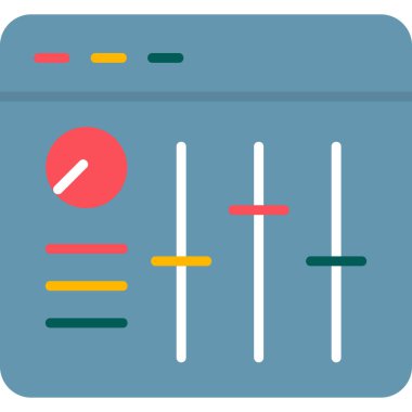 Ses karıştırıcı modern simge vektör çizimi