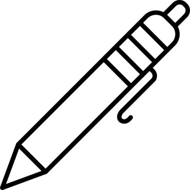 ballpoint pen. web icon simple illustration