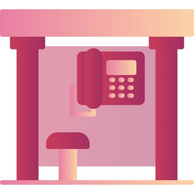 telefon simgesi vektör illüstrasyonu