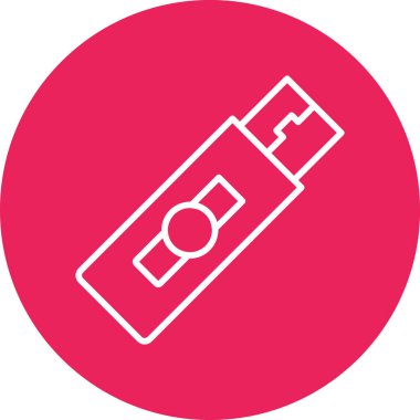 USB flash disk simgesi. vektör illüstrasyonu