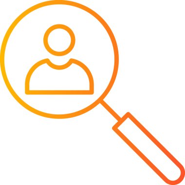 Arama simgesi vektör illüstrasyonu