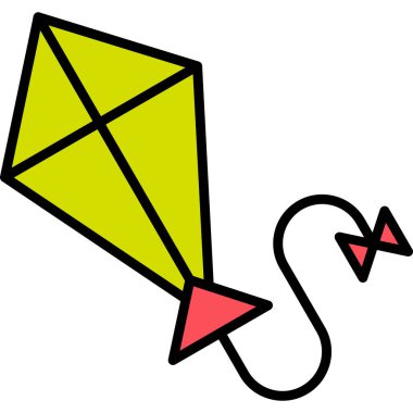 Uçurtma. Web simgesi basit tasarım 