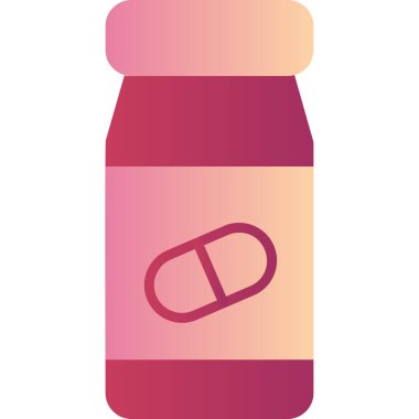 Pills bottle modern vector icon illustration