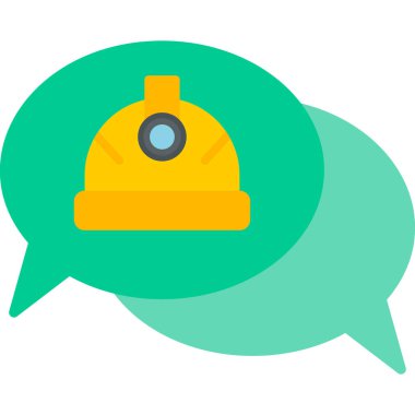 Konuş. Web simgesi basit illüstrasyon