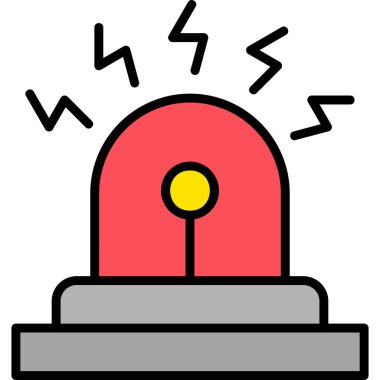 Alarm çalıyor. Web simgesi vektör illüstrasyonu