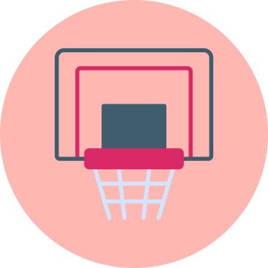 Basketbol potası ikonu, web basit illüstrasyon