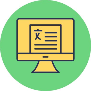 Dilbilim modern simgesi, vektör illüstrasyonu\\