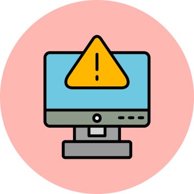 Hata simgesi vektör illüstrasyonu