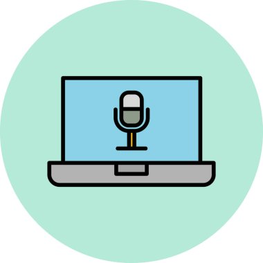 Bilgisayar. Web simgesi basit illüstrasyon