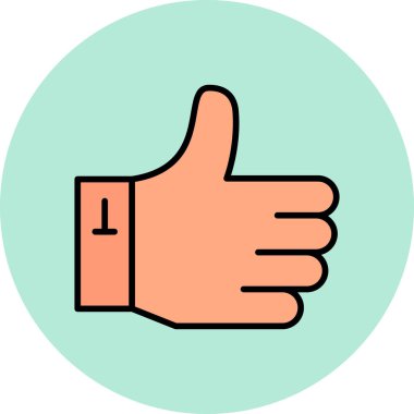 thumb up gesture icon for web