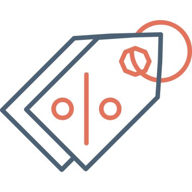 Etiket web simgesi basit illüstrasyon