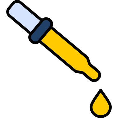 Pipette. Web simgesi vektör illüstrasyonu 