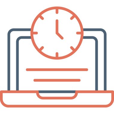 Fazla çalışma simgesi vektör illüstrasyonu