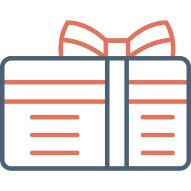 Hediye. Web simgesi basit illüstrasyon