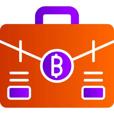 Çanta. Web simgesi basit tasarım 