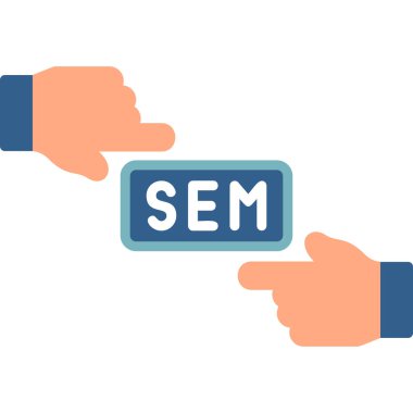 Sem web simgesi vektör illüstrasyonu