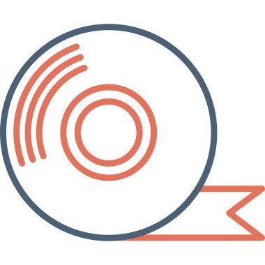 Yapıştırıcı bant modern simge, vektör illüstrasyonu