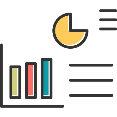 grafik ikonu vektör illüstrasyonu 