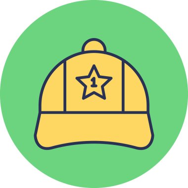 Cap web simgesi basit illüstrasyon