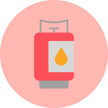 Gaz modern simgesi, vektör illüstrasyonu