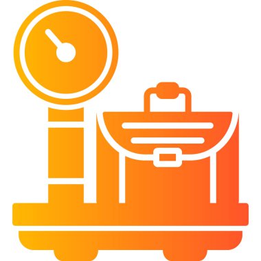 Sandık ölçekli modern simge, vektör illüstrasyonu