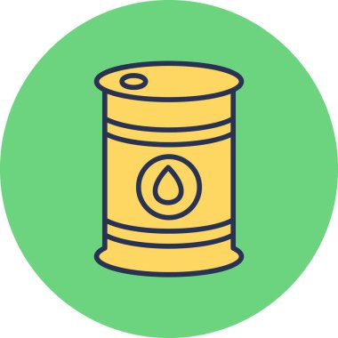 Petrol varil simge vektör çizim