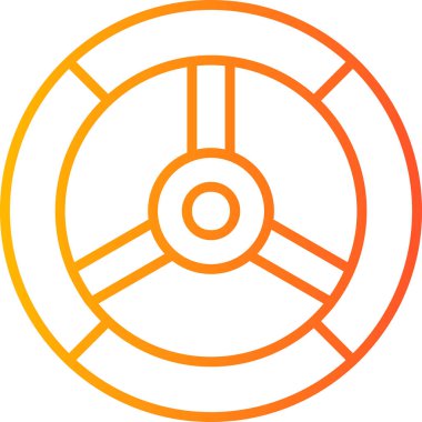 Modern simge vektör illüstrasyonunu lastikle