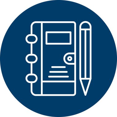 Not defteri web simgesi, vektör çizim