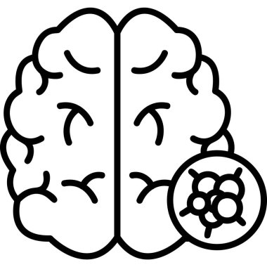 Brain Cancer modern vector icon illustration