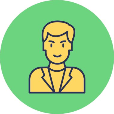 Basit avatar, doktor adamın grafiksel çizimi 