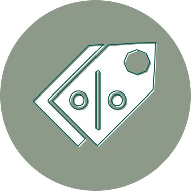 Etiket web simgesi basit illüstrasyon