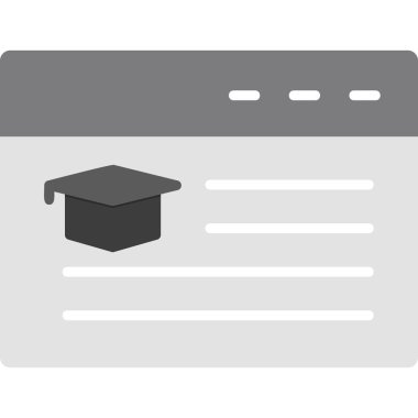 Online Education, simple web icon 