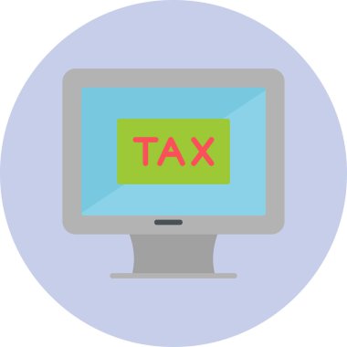 Vergi simgesi vektör illüstrasyonu