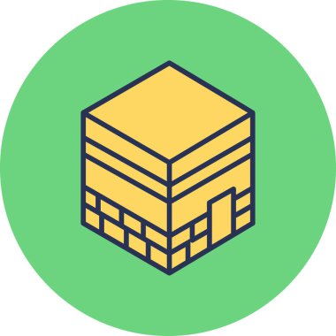 Kabe modern simgesi, vektör illüstrasyonu