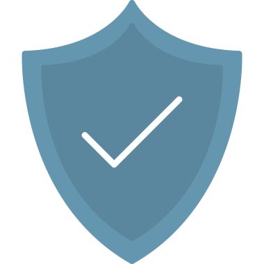 Kalkan. Web simgesi basit illüstrasyon