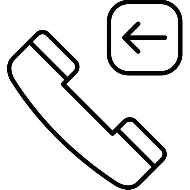 Telefonunuz var. Web simgesi basit illüstrasyon