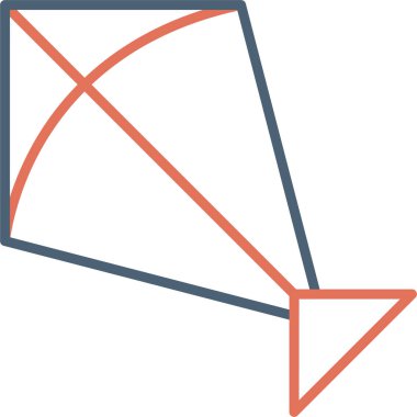 Uçurtma. Web simgesi basit tasarım 