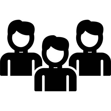 İnsanlar. Web simgesi basit illüstrasyon