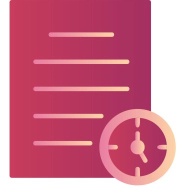 Zamanlama web simgesi, basit tasarım