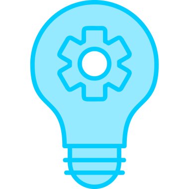 Ampul. Web simgesi basit illüstrasyon