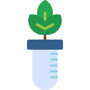 Bitki yetiştiriyorum. Web simgesi basit illüstrasyon