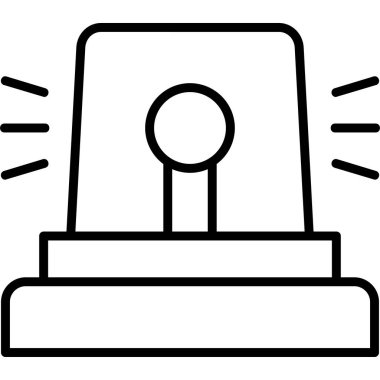 Siren modern simge, vektör çizimi 