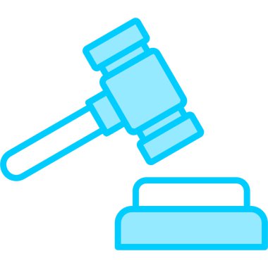 Hukuk. Web simgesi basit illüstrasyon