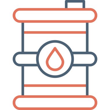 Petrol varil simge vektör çizim