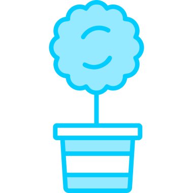 Myrtus bitkisinin basit düz tasarım simgesi