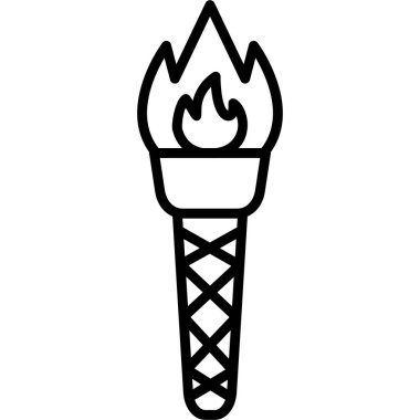 Modern simge vektör illüstrasyonunu yak